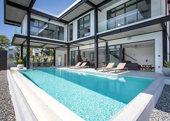 New & Modern, Loft Style 4Br Villa Sunset Garden 3, 12M Salt Pool, Just 10Min Drive Naiharn Beach