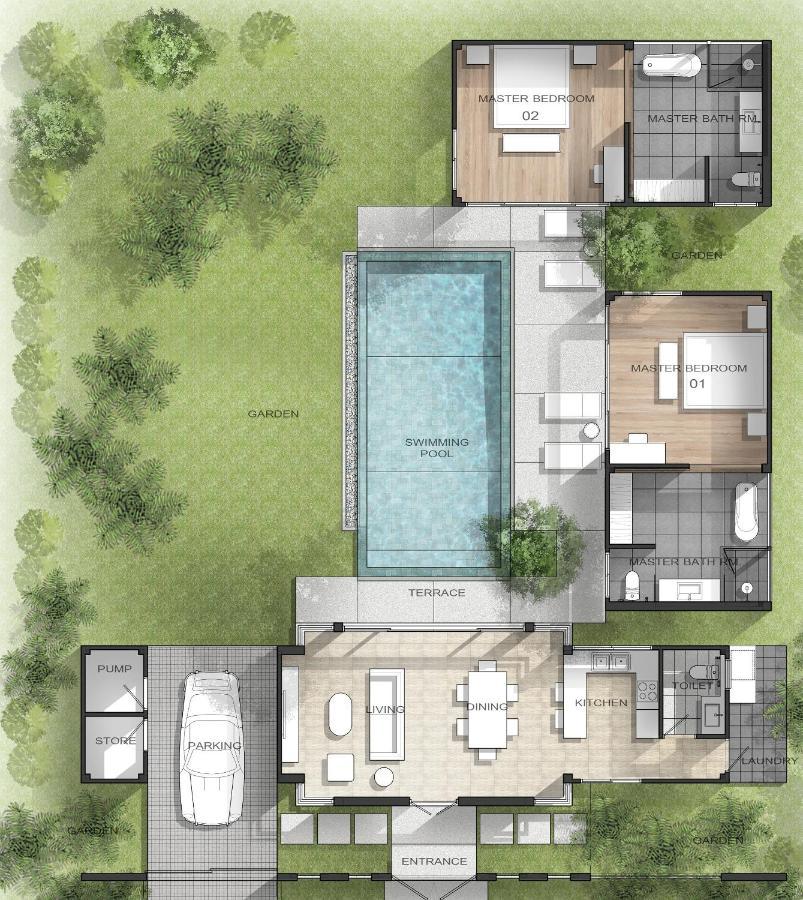 Villa Escape - Private Pool At Shambhala Grand Bang Tao Beach (Phuket)