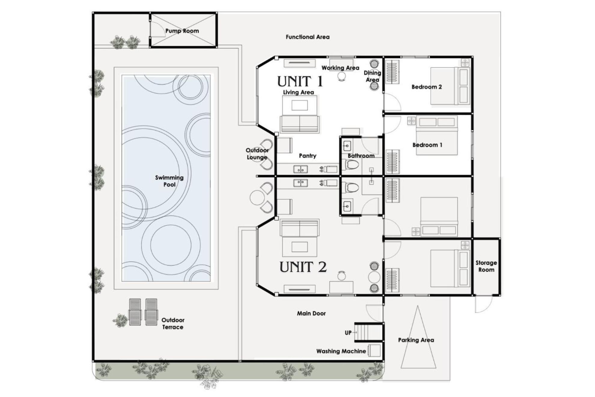 Chonlada - 2 Bedroom Pool Access - Vakantiehuis Kamala Beach