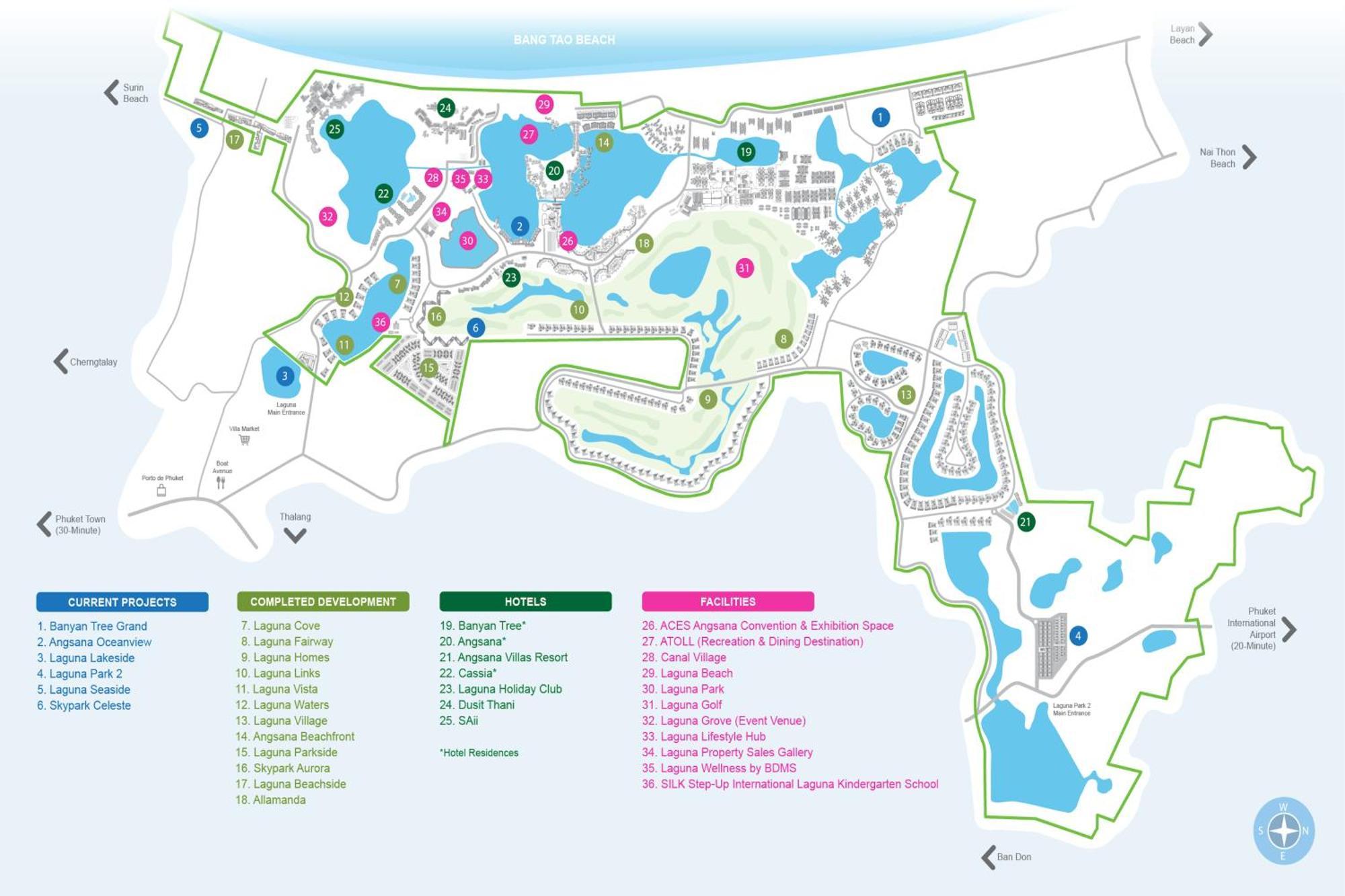 Greenery Views 1 Bedroom Laguna Skypark B2512 Just 10 Min Walk Bangtao