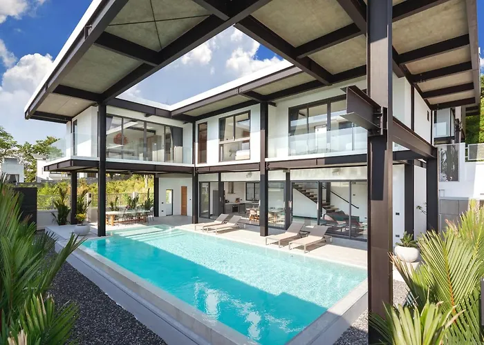 Loft Style 4Br Villa Sunset Garden 4 With 12M Salt Water Pool, Near Naiharn