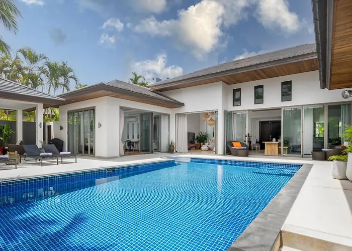 Tropical 3Br Holiday Villa With Pool, Bbq, And Shaded Patio Within Walking Distance To Bang Tao Beach