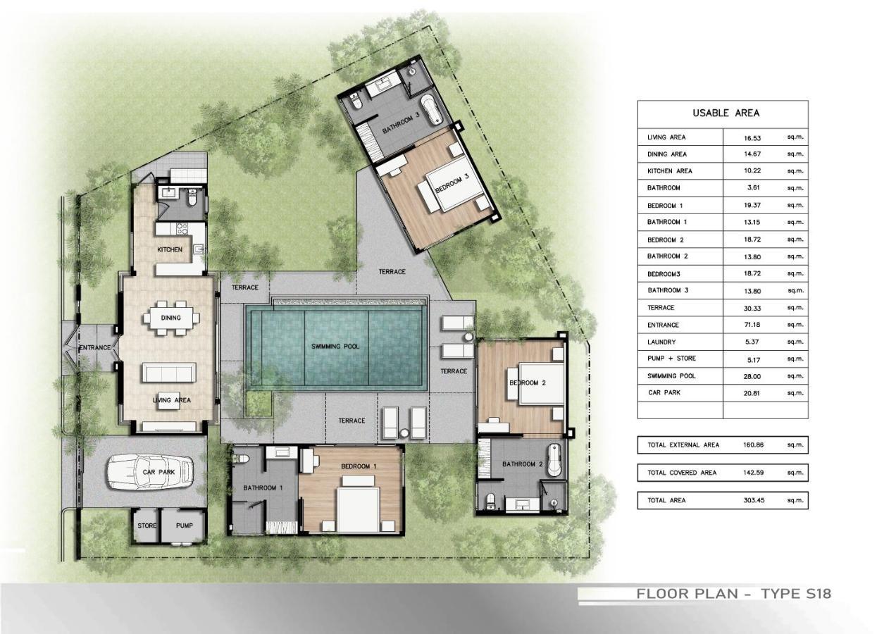 Escape - Private Pool At Shambhala Grand Villa