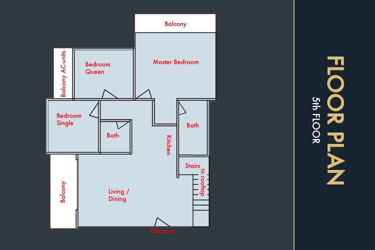 Apartment 3 Bedroom Stylish With Private Rooftop Pool Kamala Beach
