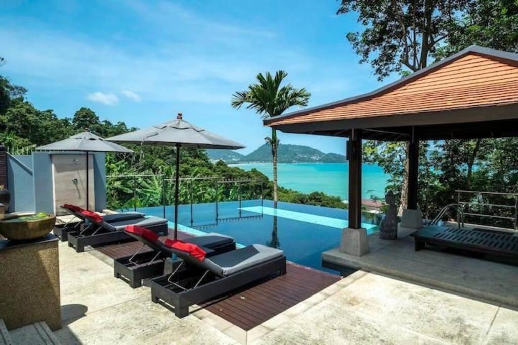 Seaview Villa芭东一线海景豪华6卧别墅 3晚免费接机 女佣管家服务 早餐 Villa Patong