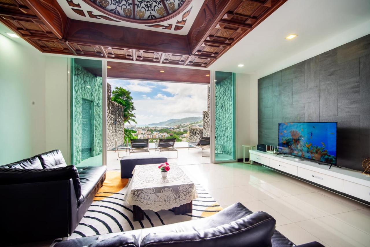 芭东villa1三卧双海景泳池别墅中英泰三文管家 Patong
