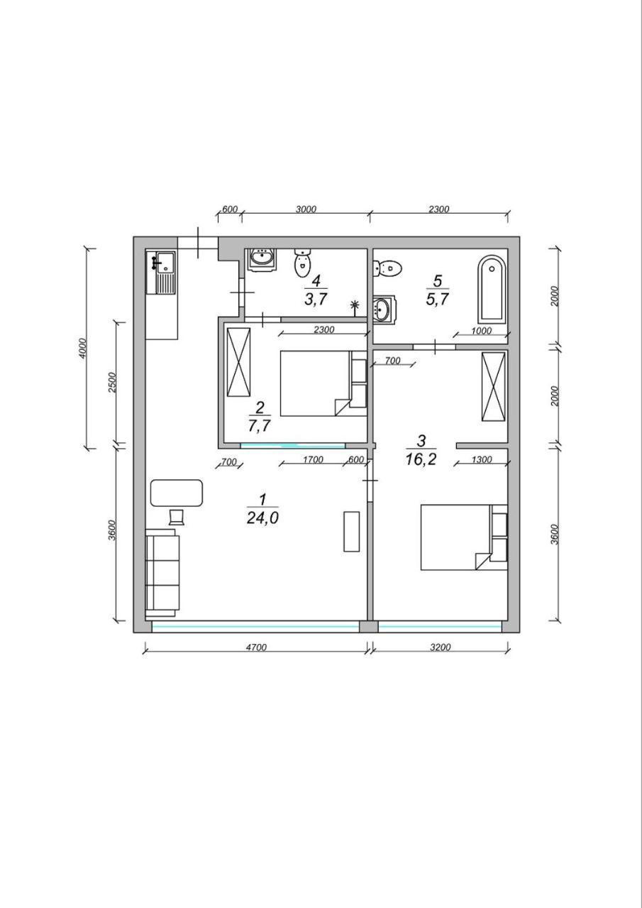 The Kris 2 Bedrooms 2 Bathrooms