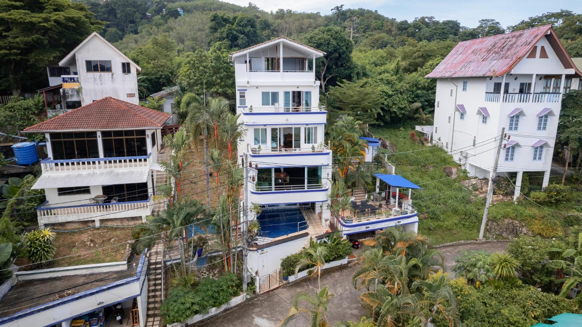 Blue House Panorama View