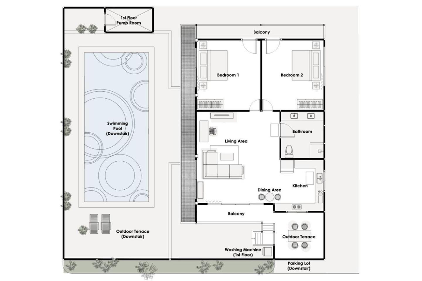 Chonlada - 2 Bedroom - Apartment