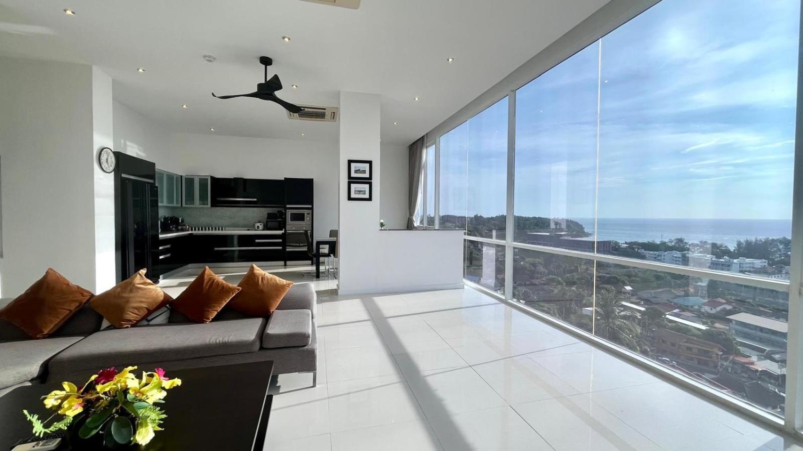 A2-stunning Seaview 4brs3baths Duplex Karon Apartment Ban Karon