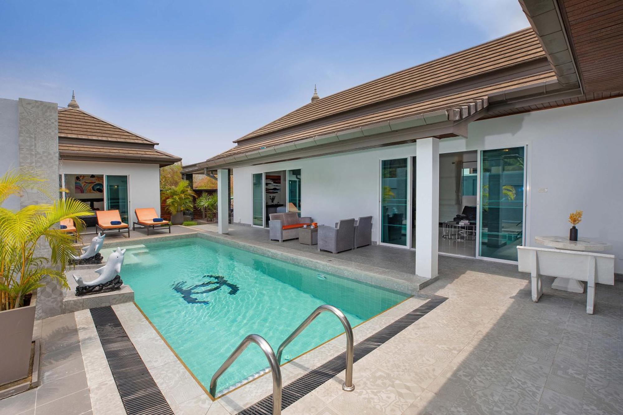 Villa 3br Marine With Private Pool, Waterfalls In Naiharn *