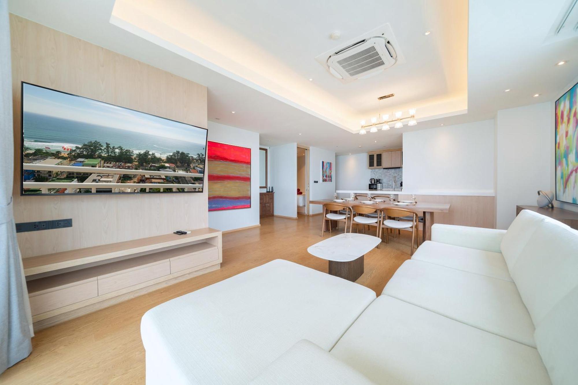 Chic Design & Full Seaview 2br 16c, Near Apartamento