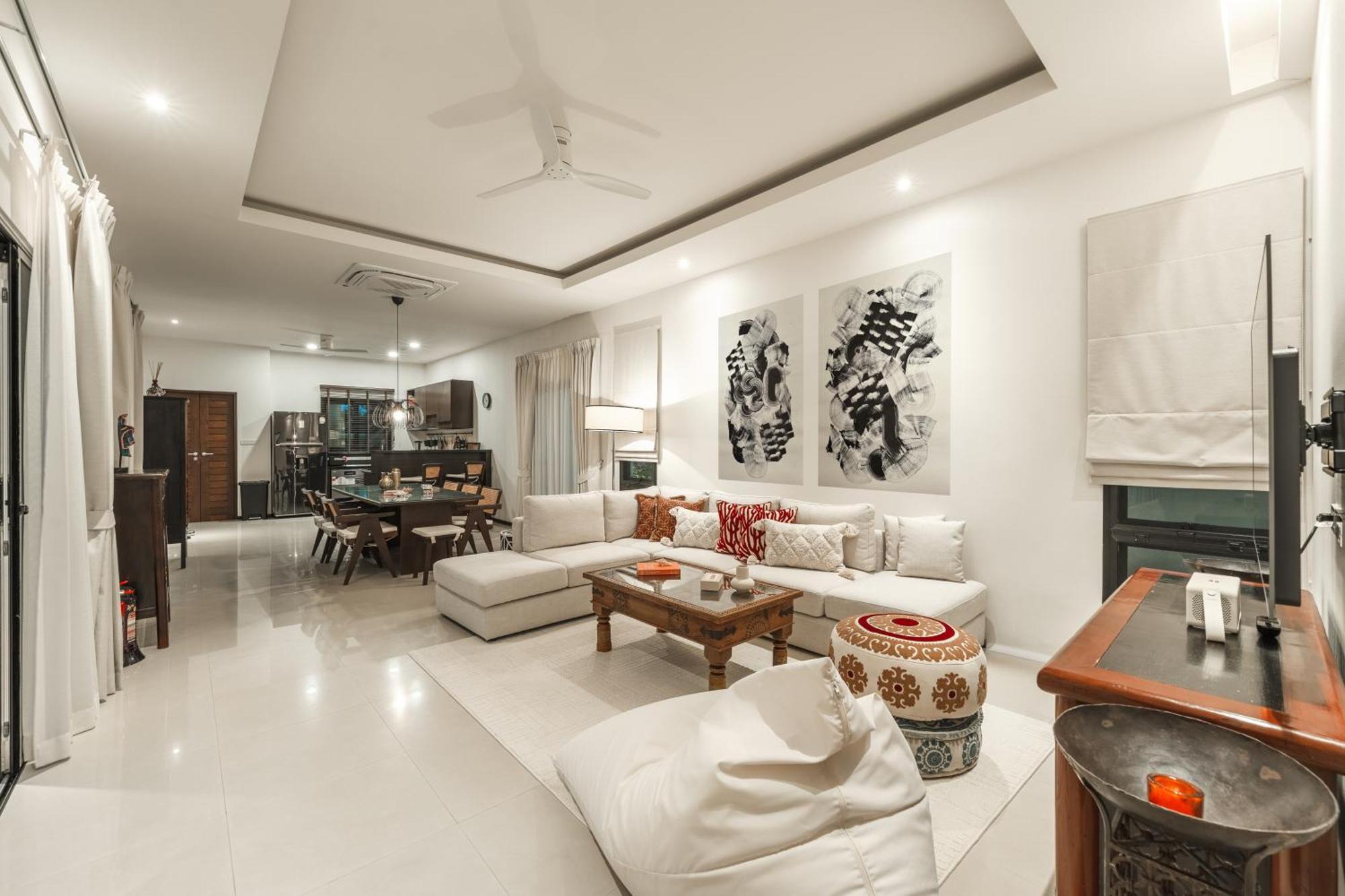 Villa 4br Luxury Pool With Tropical Garden Nearby Bangtao And Layan Thalang