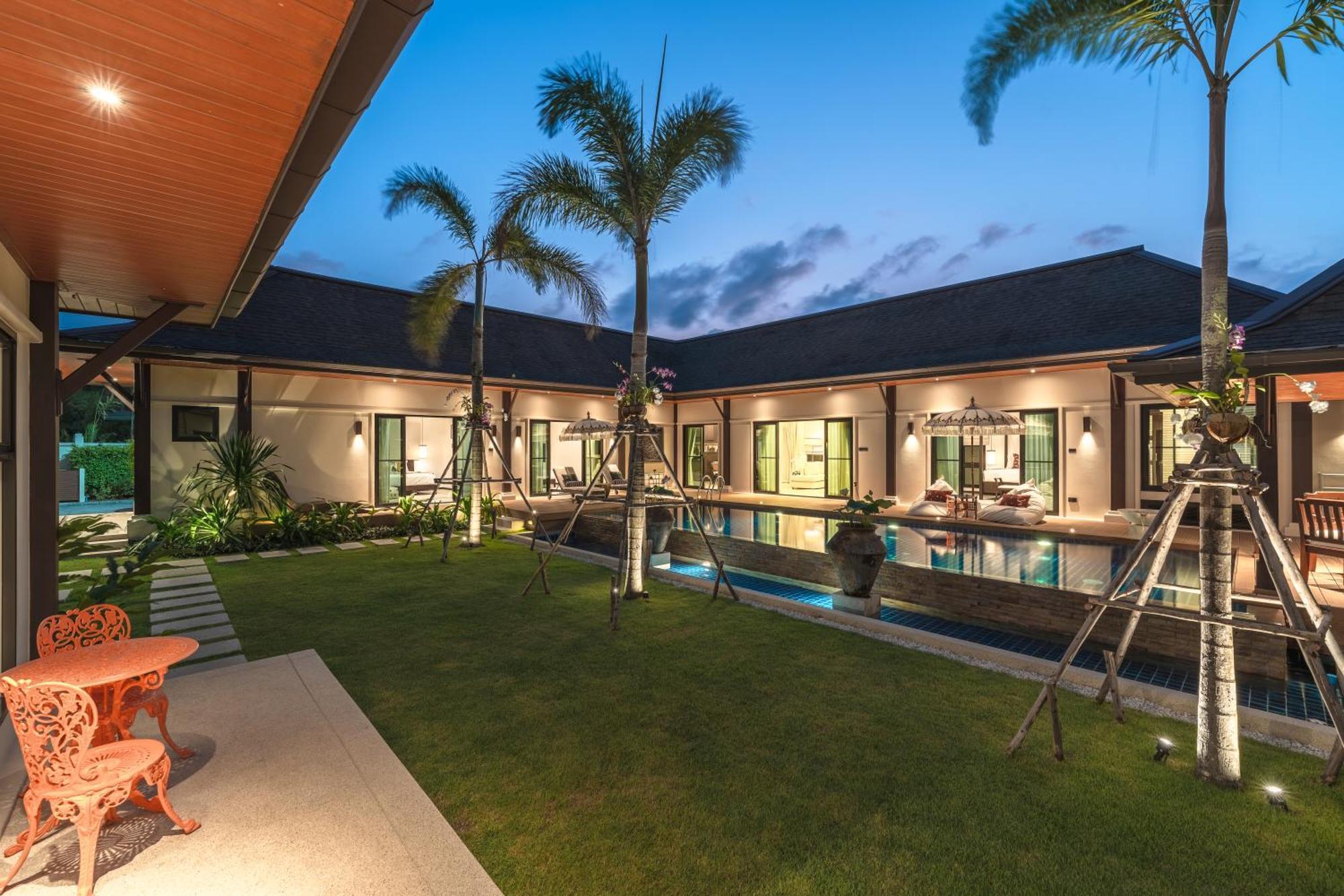 Villa 4br Luxury Pool With Tropical Garden Nearby Bangtao And Layan *
