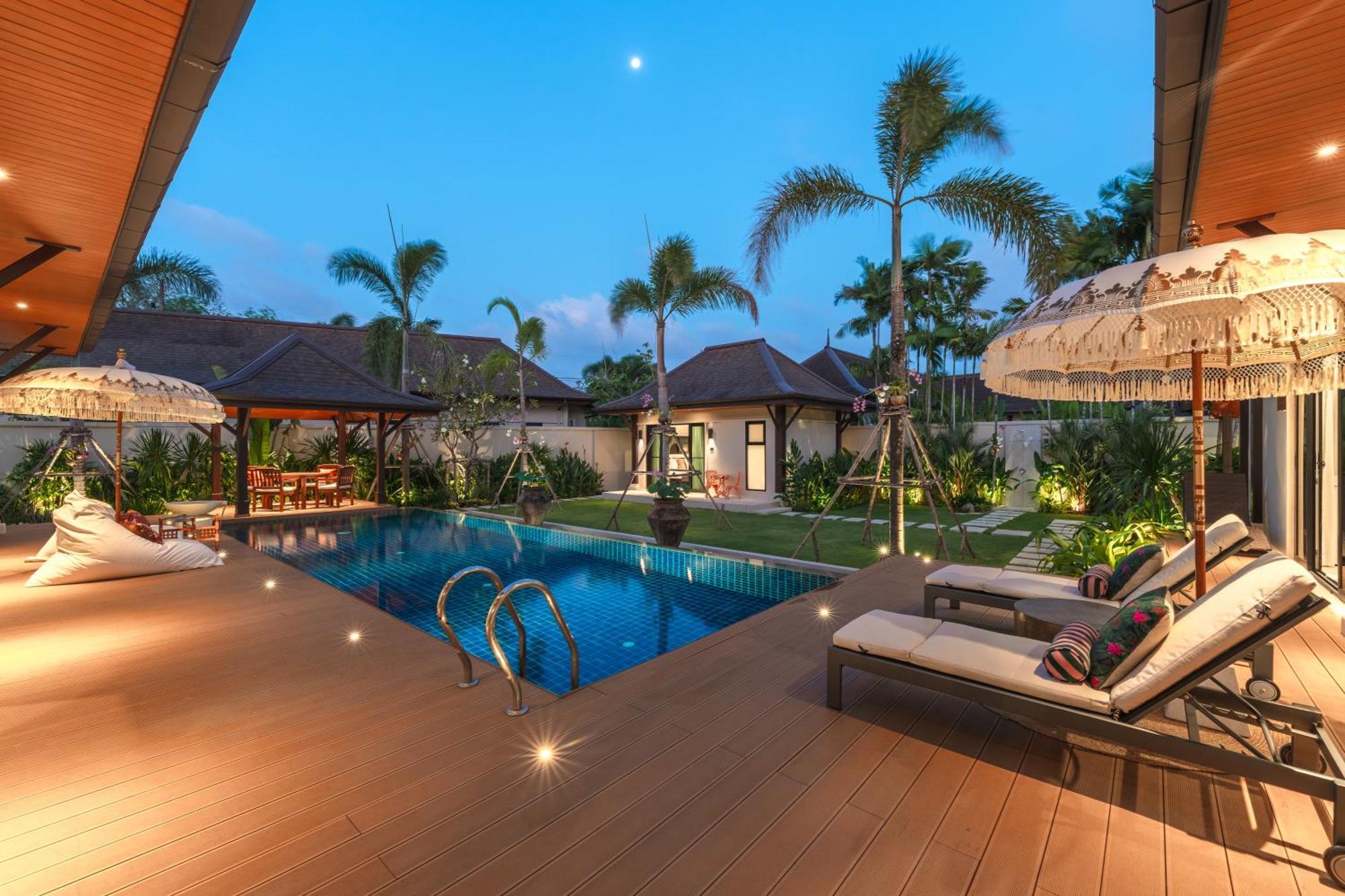 Villa 4br Luxury Pool With Tropical Garden Nearby Bangtao And Layan Thalang