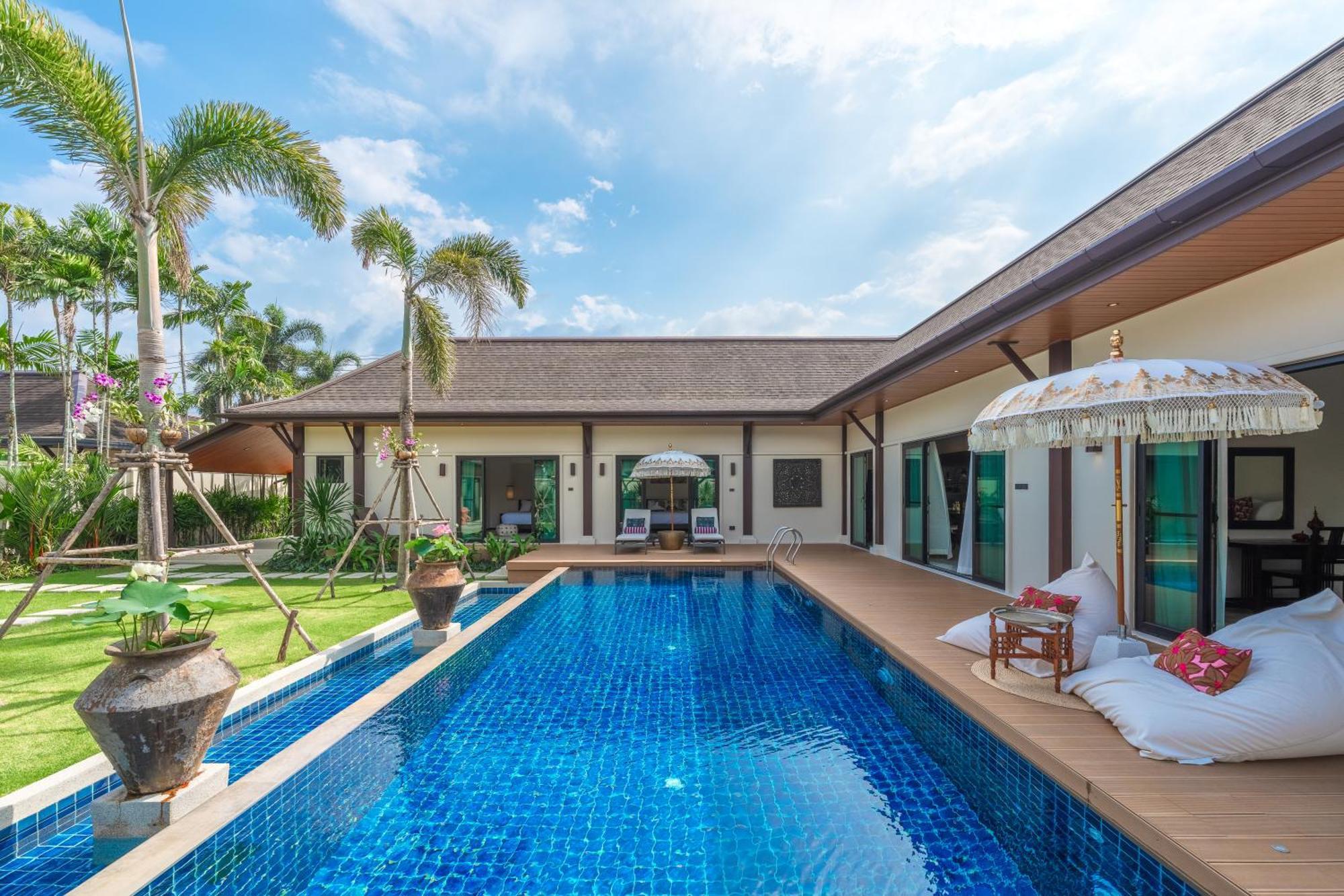 Villa 4br Luxury Pool With Tropical Garden Nearby Bangtao And Layan Thalang