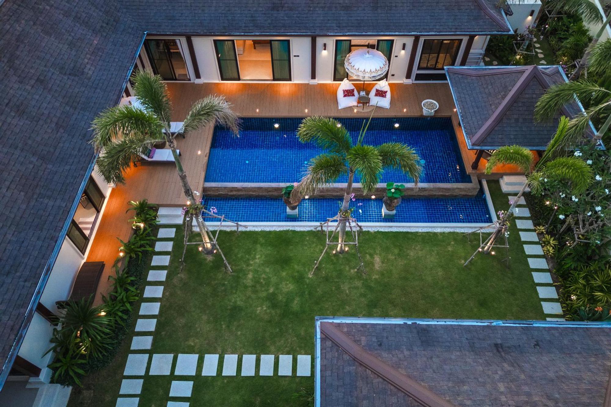 Villa 4br Luxury Pool With Tropical Garden Nearby Bangtao And Layan Thalang