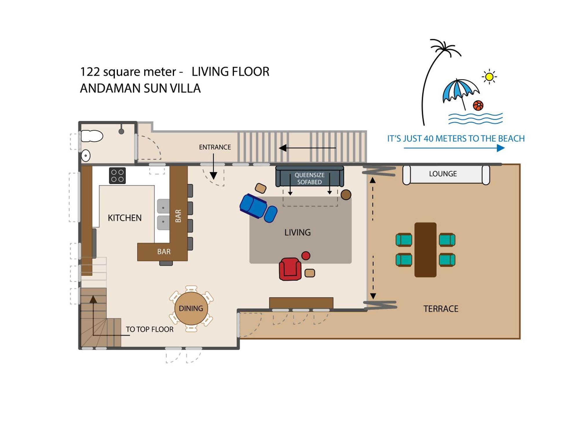 At The Spacious 2-level Design For 2-5, Ao Yon Phuket * Ban Ao Makham