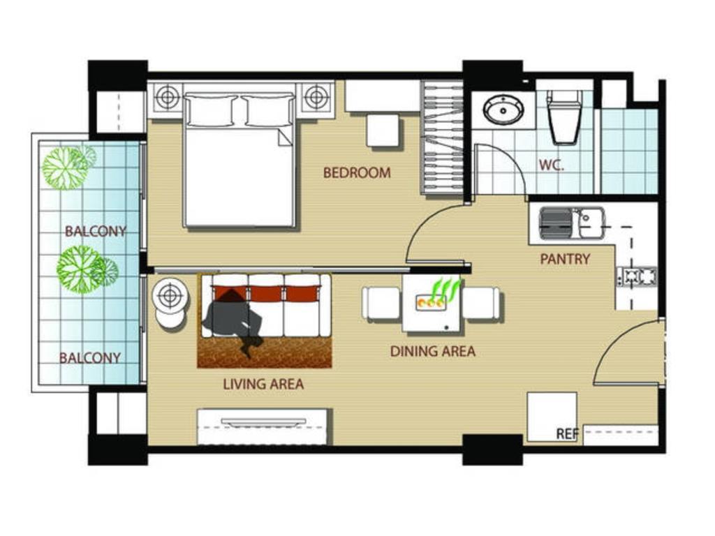 Large Pool In Apartment Patong