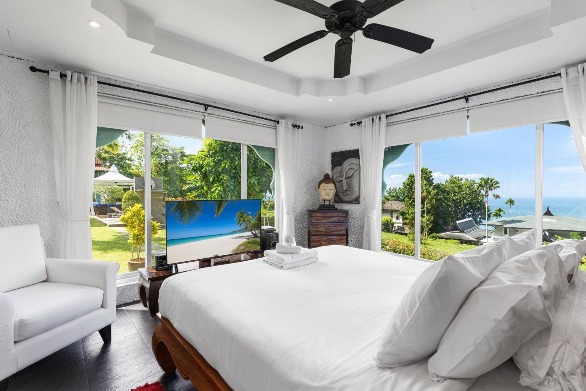 Spectacular Ocean Views 8br Pool Sawan In Patong! Relax & Play - Billiard, Table Football, Gym & Sauna! *