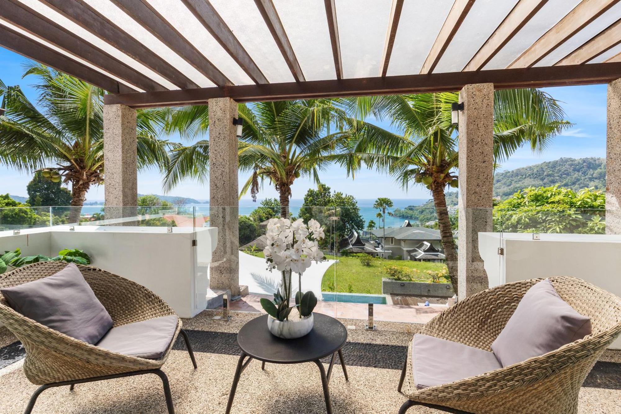 Spectacular Ocean Views 8br Pool Sawan In Patong! Relax & Play - Billiard, Table Football, Gym & Sauna! * Patong