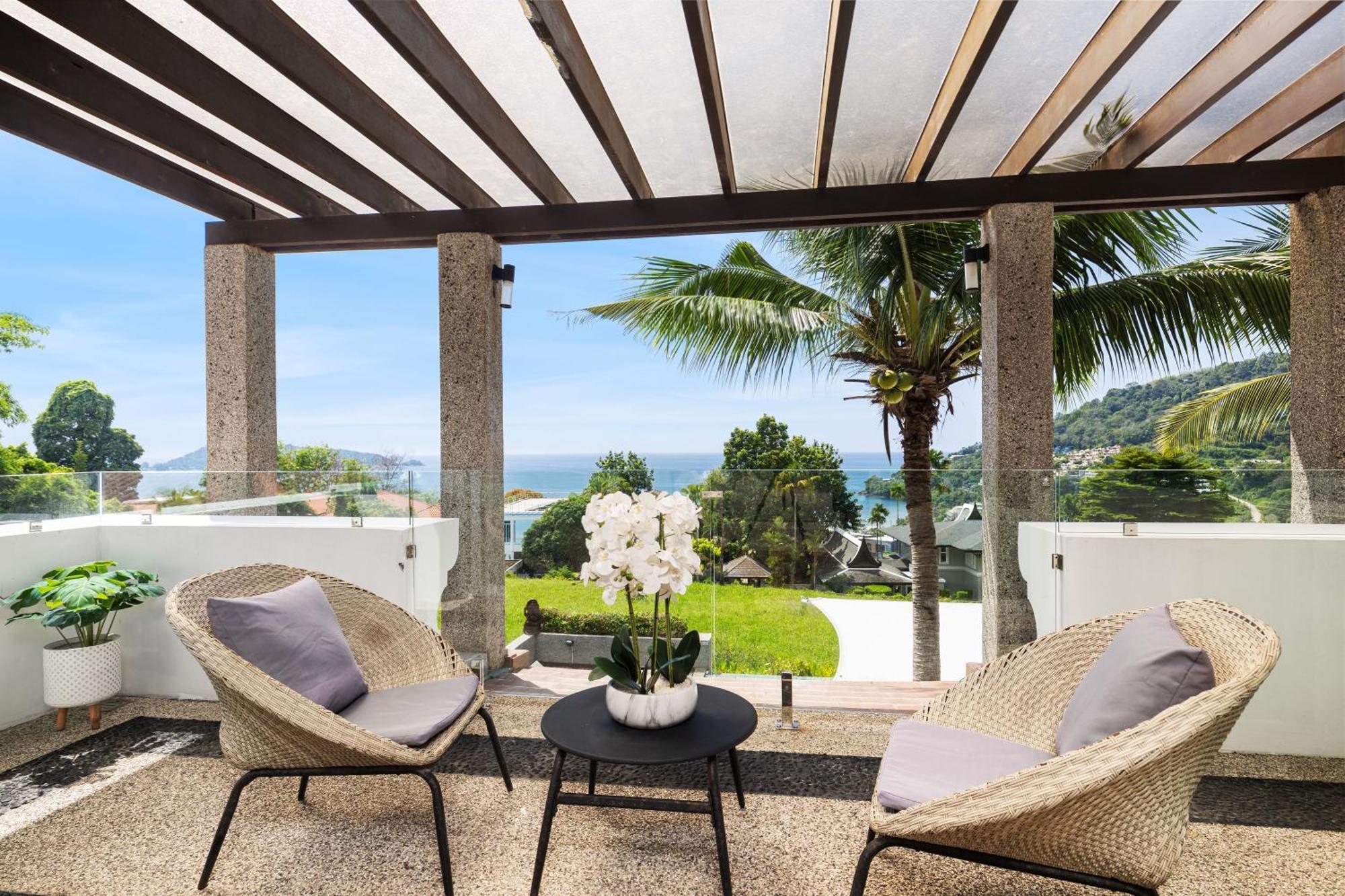Vila Spectacular Ocean Views 8br Pool Sawan In Patong! Relax & Play - Billiard, Table Football, Gym & Sauna!