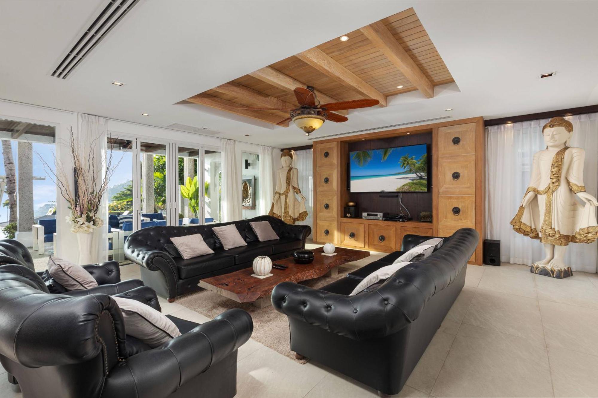Vila Spectacular Ocean Views 8br Pool Sawan In Patong! Relax & Play - Billiard, Table Football, Gym & Sauna! *