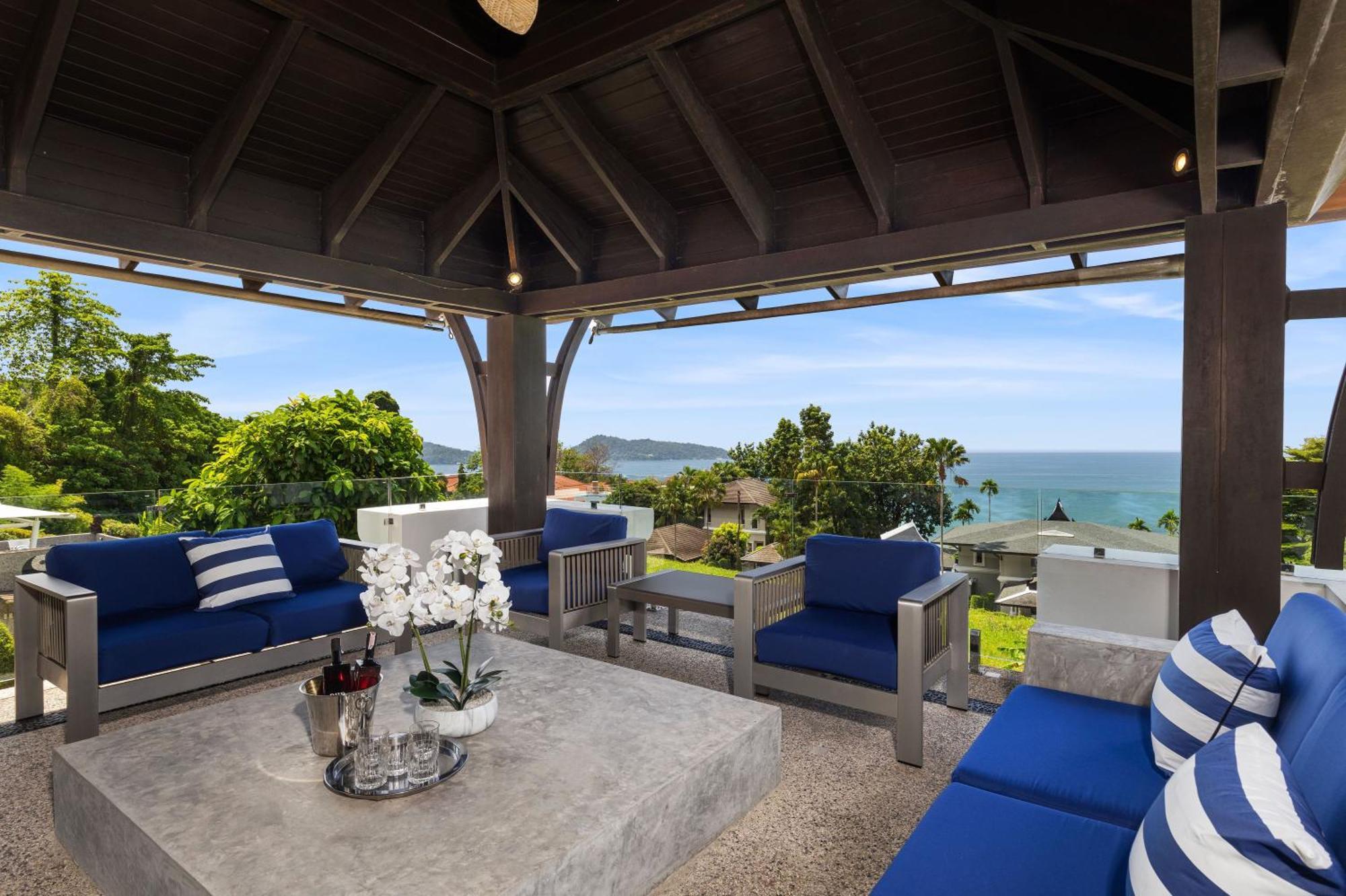 Spectacular Ocean Views 8br Pool Sawan In Patong! Relax & Play - Billiard, Table Football, Gym & Sauna! * Patong
