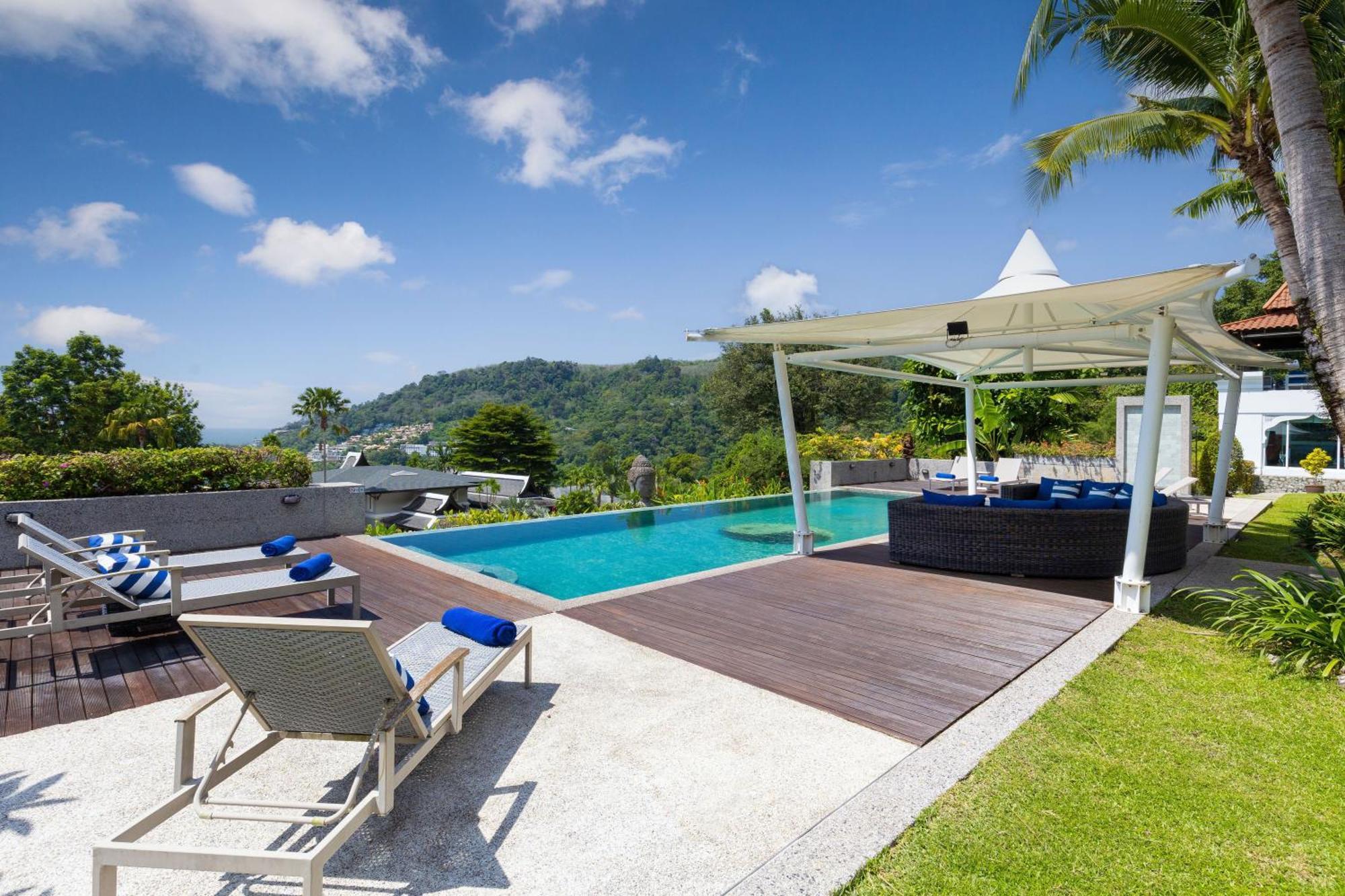 Vila Spectacular Ocean Views 8br Pool Sawan In Patong! Relax & Play - Billiard, Table Football, Gym & Sauna!