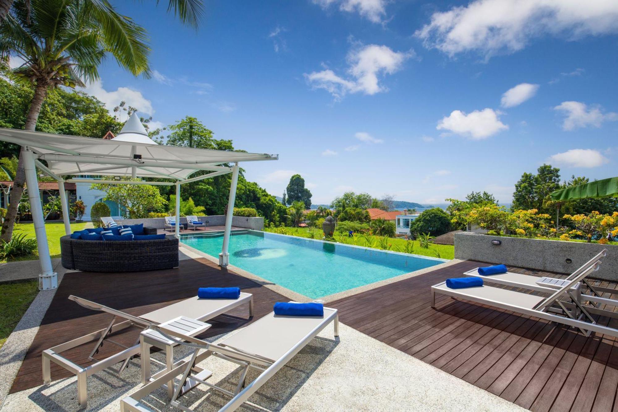 Spectacular Ocean Views 8br Pool Sawan In Patong! Relax & Play - Billiard, Table Football, Gym & Sauna! Vila *