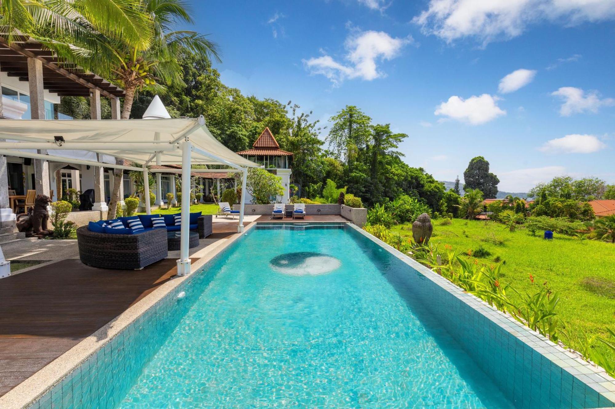 Vila Spectacular Ocean Views 8br Pool Sawan In Patong! Relax & Play - Billiard, Table Football, Gym & Sauna! *