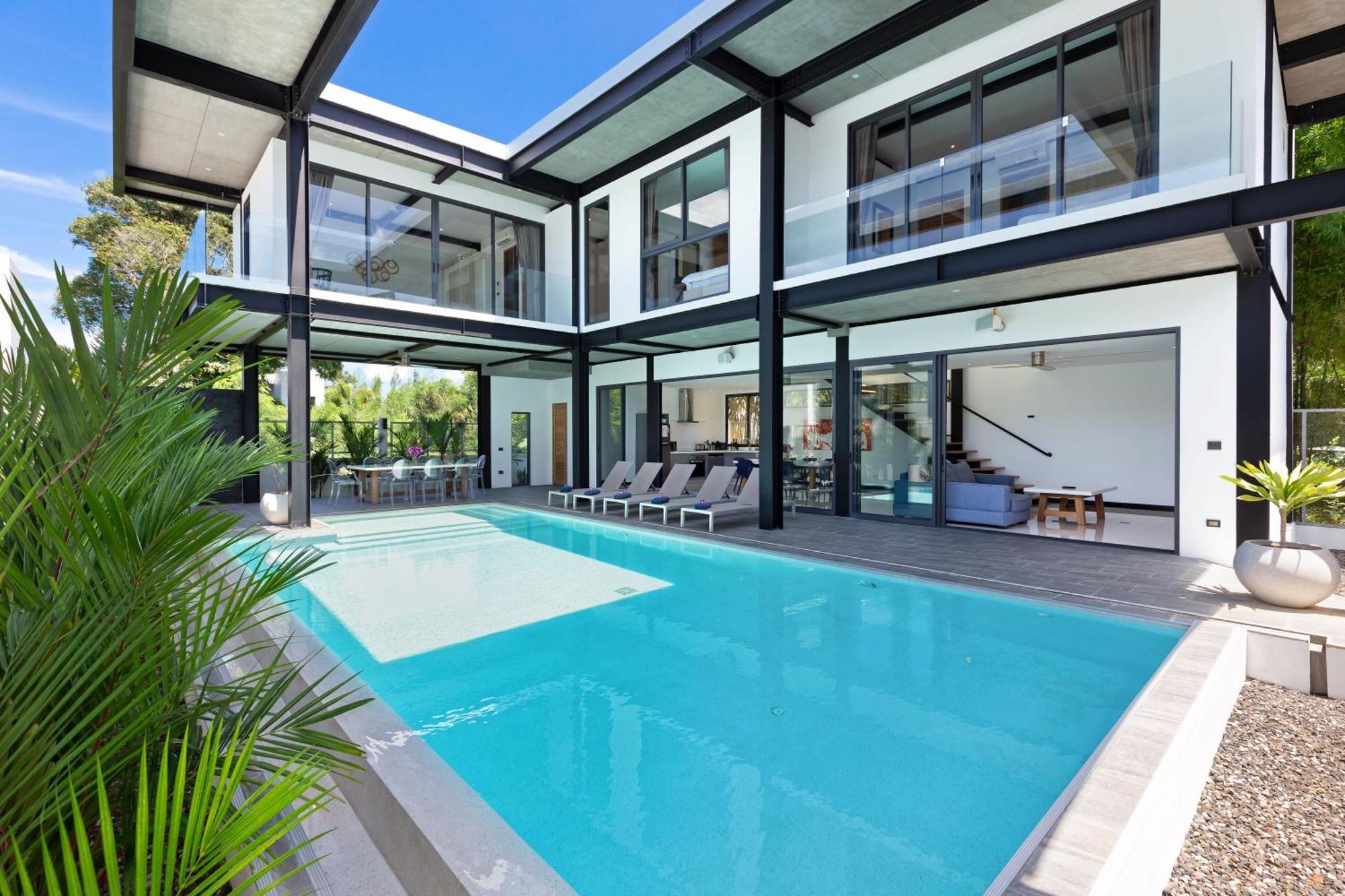 Loft Style 4br Sunset Garden 4 With 12m Salt Water Pool, Near Naiharn * Ban Saiyuan