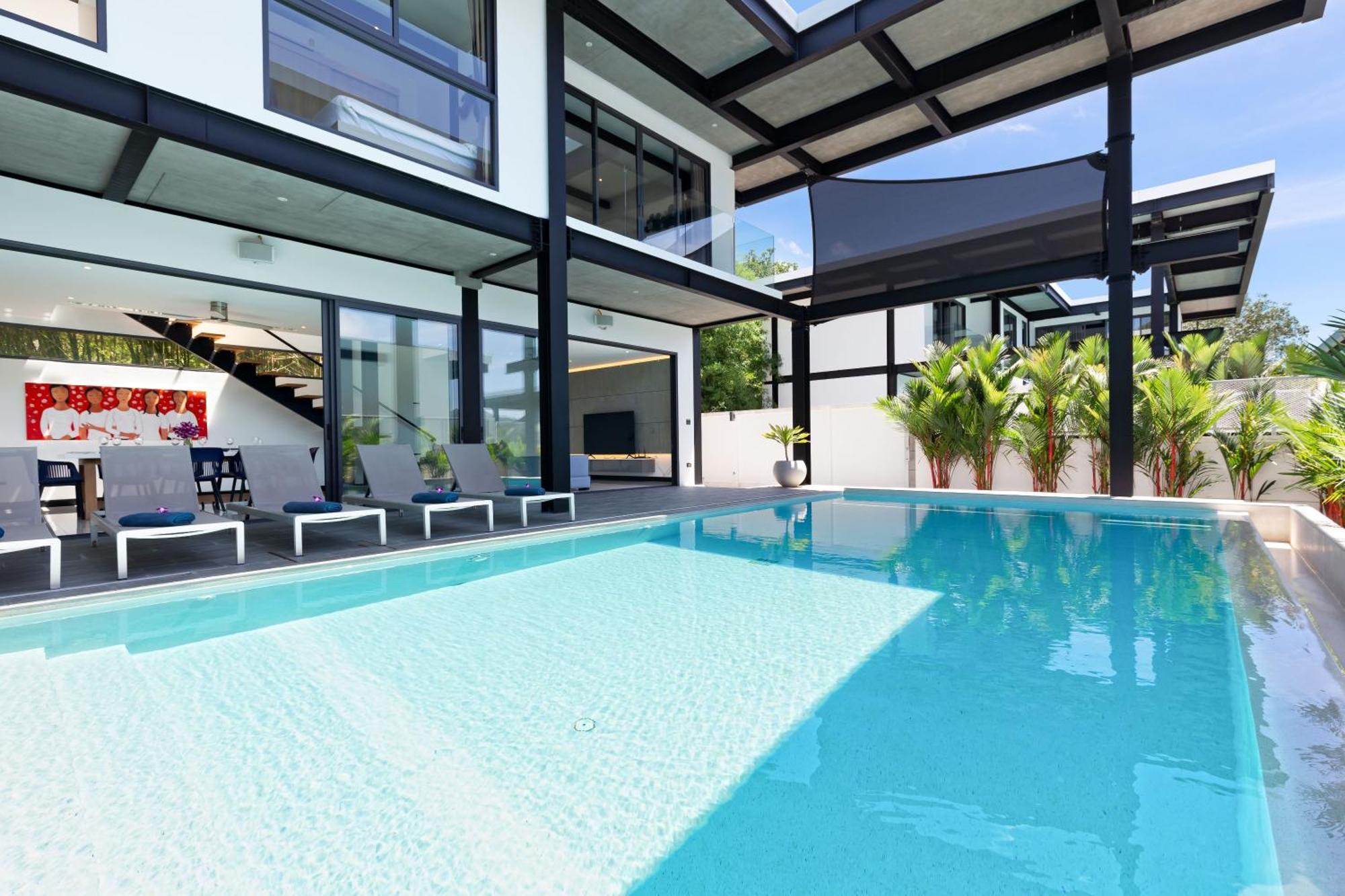 Loft Style 4br Sunset Garden 4 With 12m Salt Water Pool, Near Naiharn *