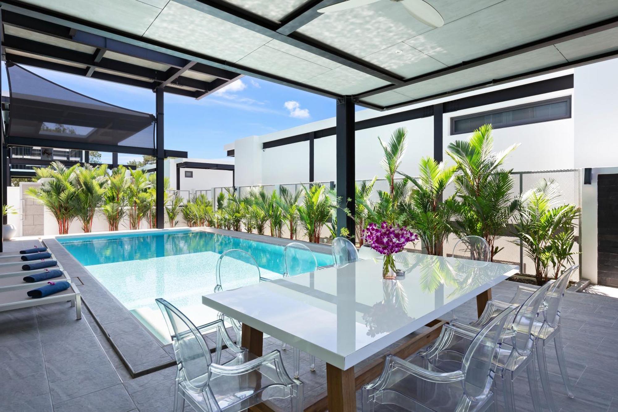 Loft Style 4br Sunset Garden 4 With 12m Salt Water Pool, Near Naiharn Ban Saiyuan