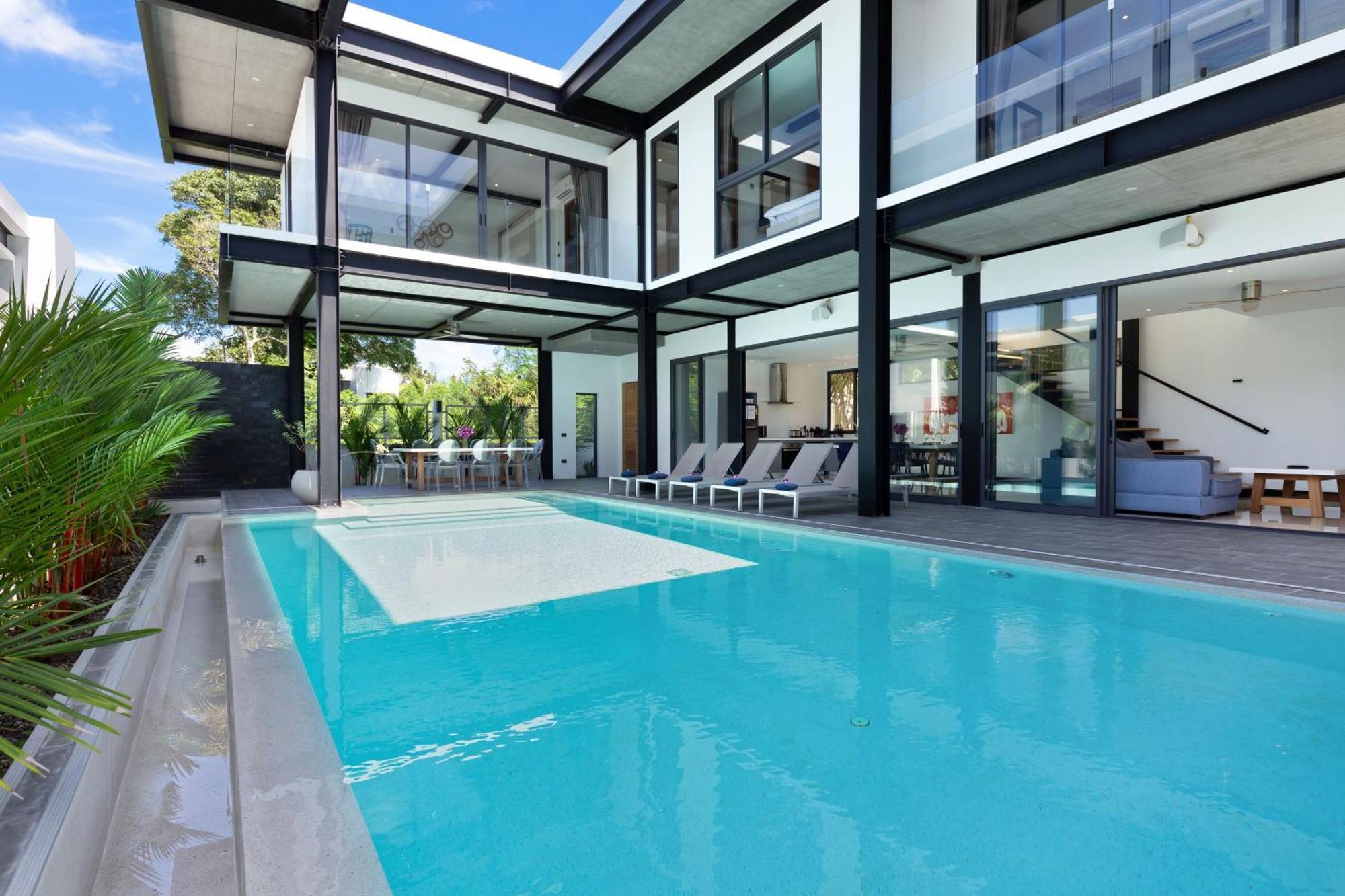 Loft Style 4br Sunset Garden 4 With 12m Salt Water Pool, Near Naiharn * Ban Saiyuan