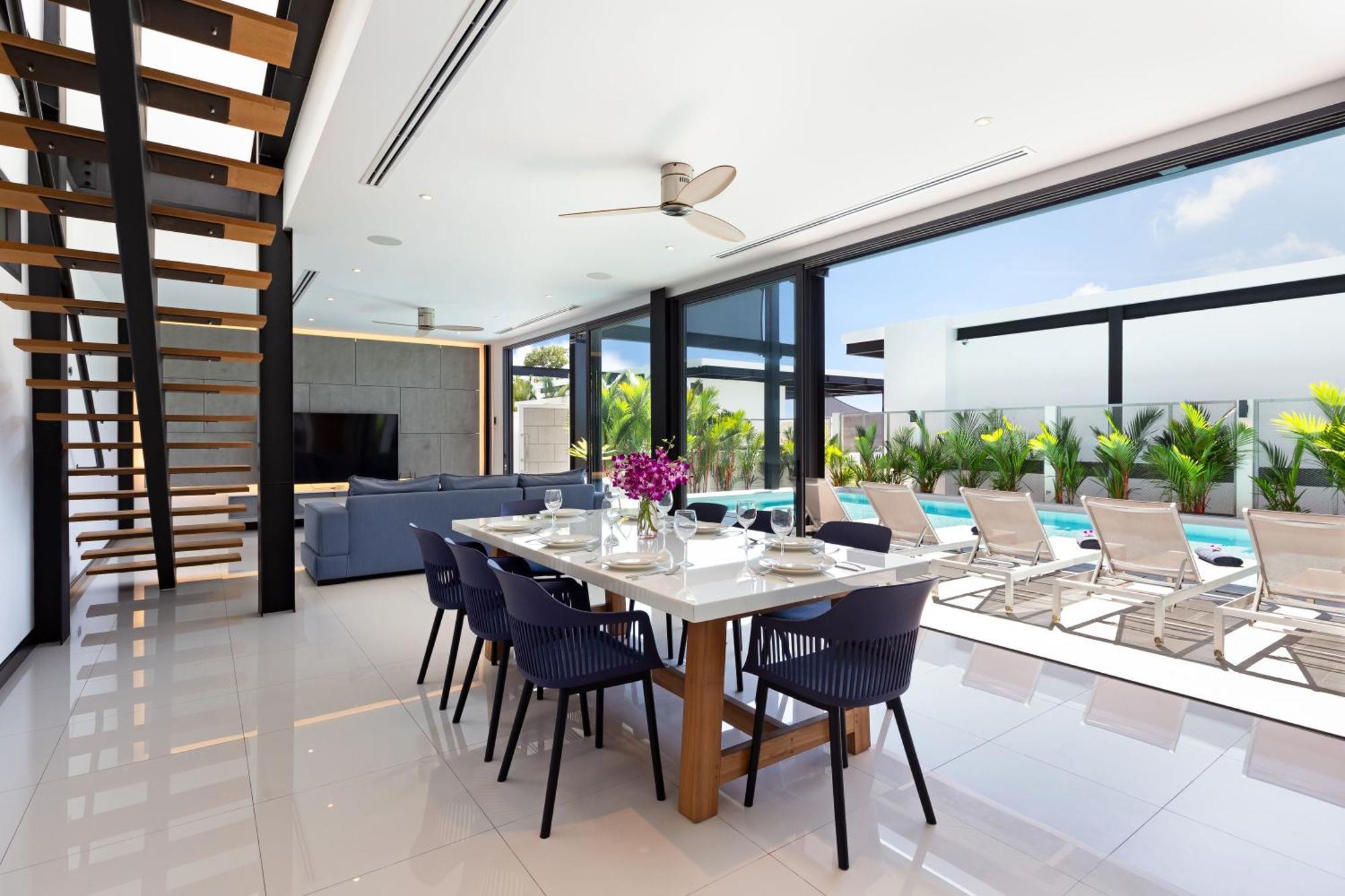 Loft Style 4br Sunset Garden 4 With 12m Salt Water Pool, Near Naiharn