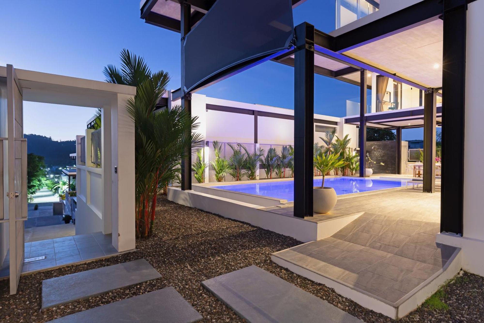 Loft Style 4br Sunset Garden 4 With 12m Salt Water Pool, Near Naiharn Villa Ban Saiyuan