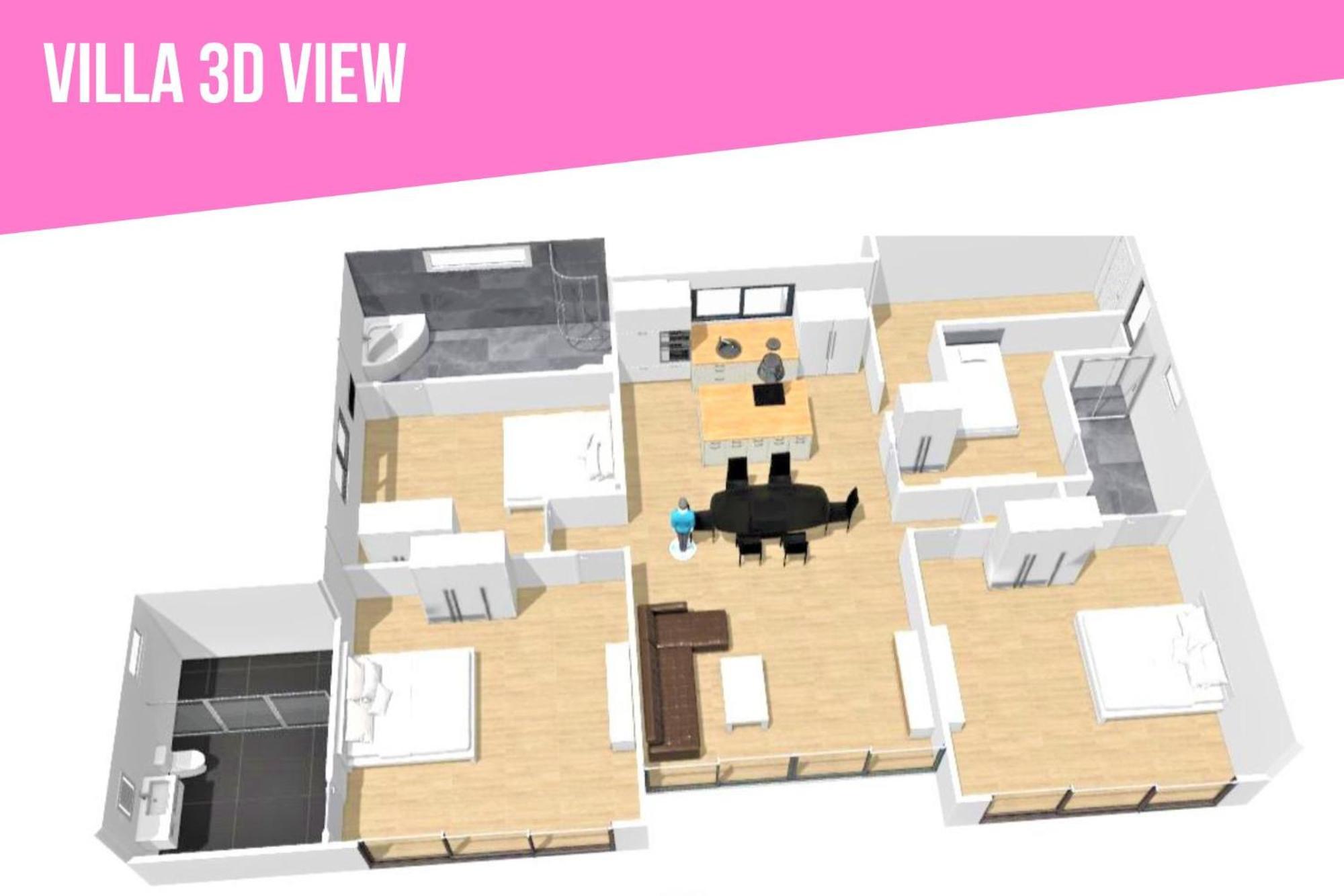 2ms Zen Luxury For Family & Friends, 4 Bdr, Private Pool, Rooftop, Kids' Playground Villa