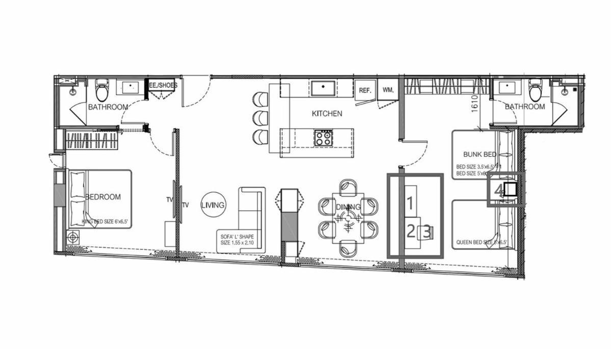 2br 4beds Luxury Pool & Fitness *