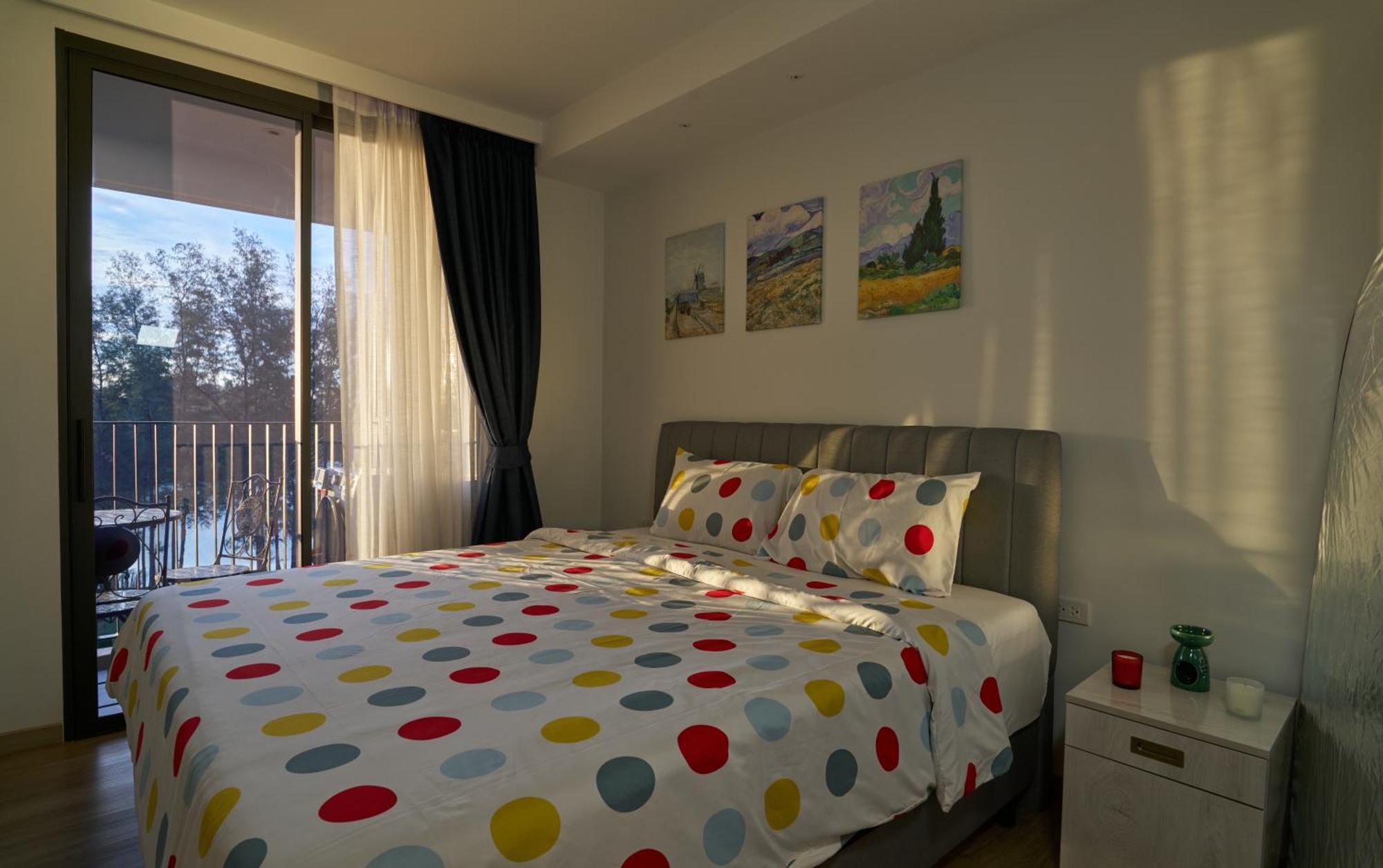 Apartment Modern 2-bedroom Garden View In Skypark Laguna
