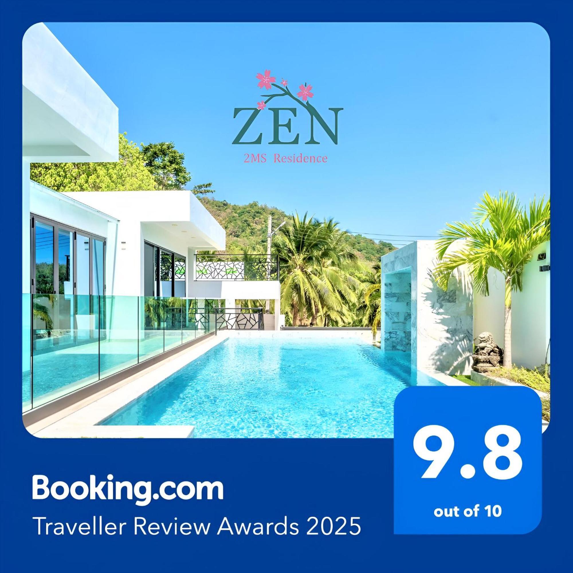Villa 2ms Zen Luxury For Family & Friends, 4 Bdr, Private Pool, Rooftop, Kids' Playground Rawai