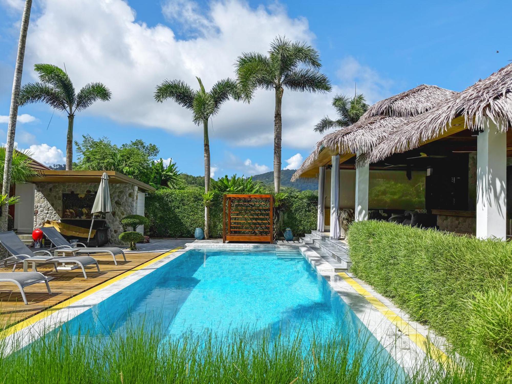 Villa 1000 Sqm New Luxury 4 Bedroom Pool Extra Large Space Amazing Sunset Kamala Beach