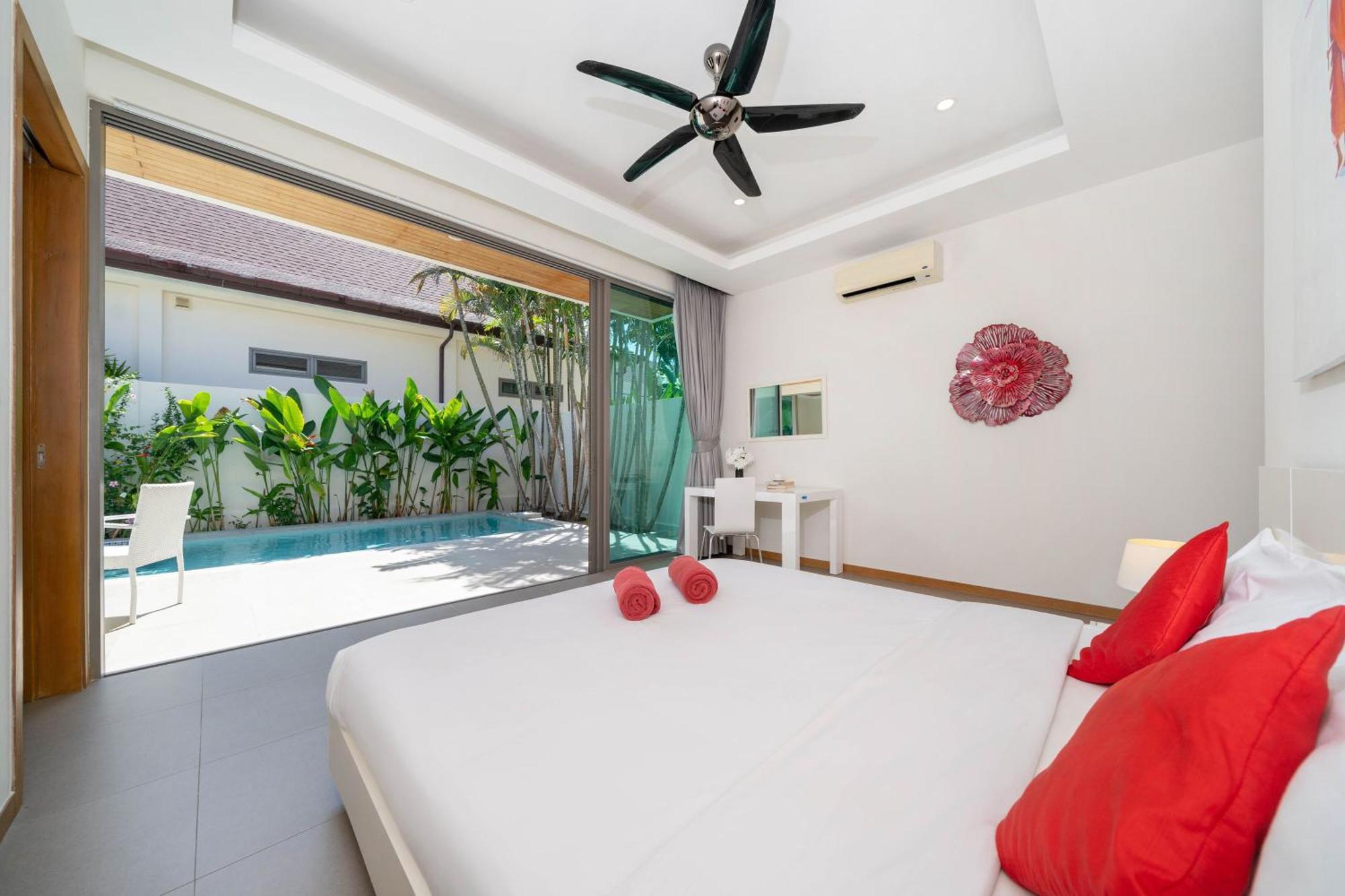 Villa Tropical 2br Pool Kate, Gated Residence, Near And Naiharn