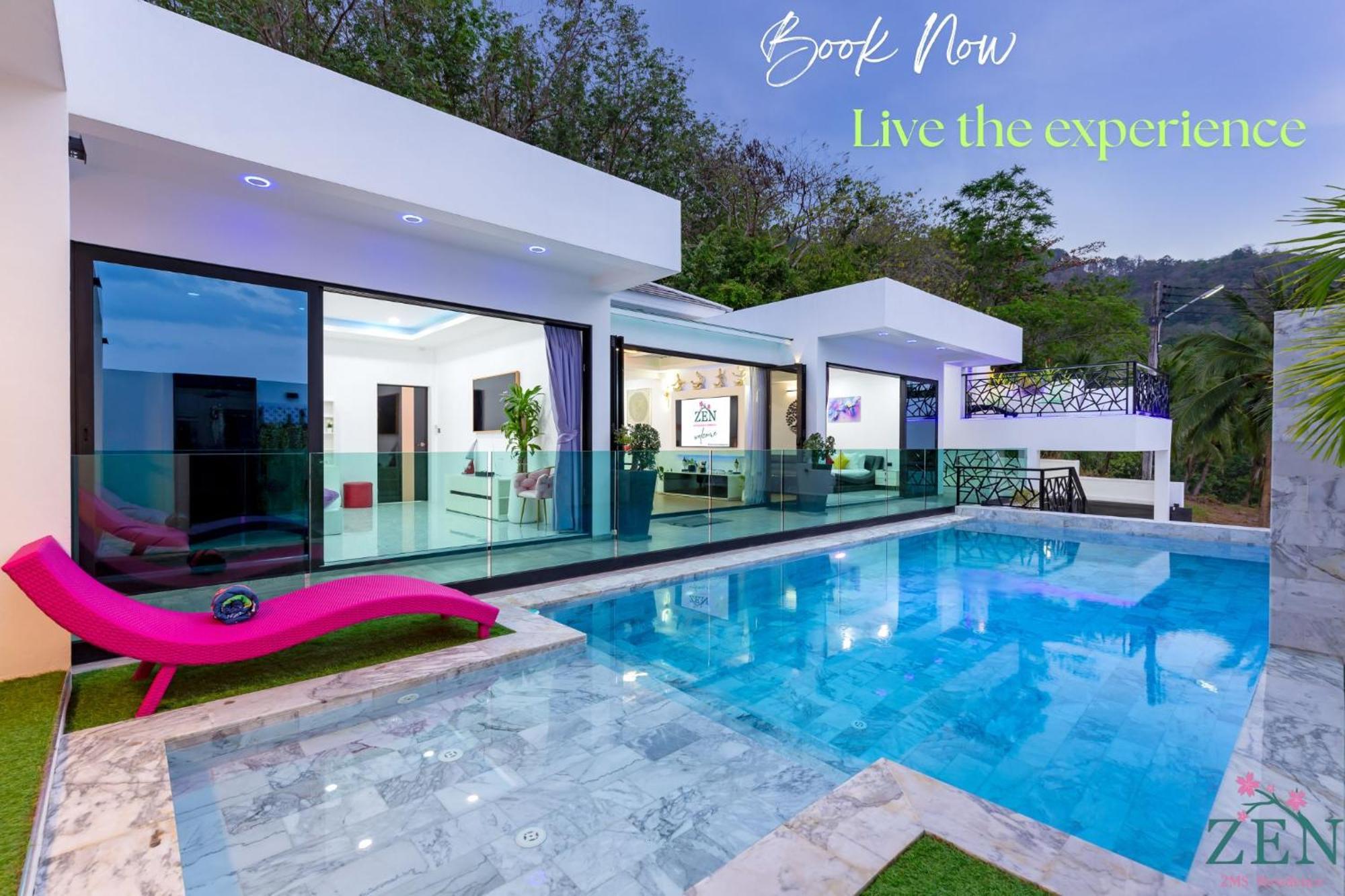 2ms Zen Luxury For Family & Friends, 4 Bdr, Private Pool, Rooftop, Kids' Playground Villa