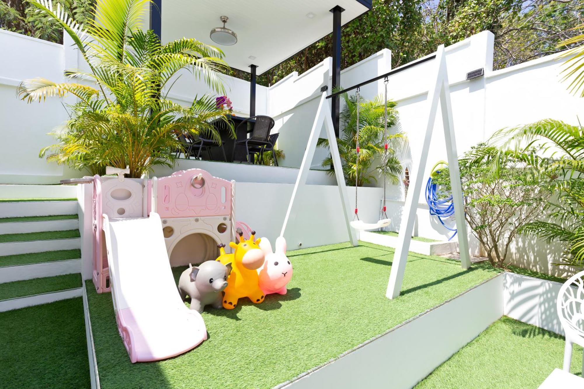 2ms Zen Luxury For Family & Friends, 4 Bdr, Private Pool, Rooftop, Kids' Playground Villa Rawai