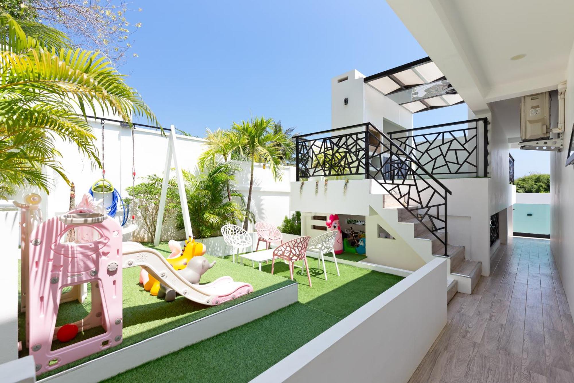 2ms Zen Luxury For Family & Friends, 4 Bdr, Private Pool, Rooftop, Kids' Playground