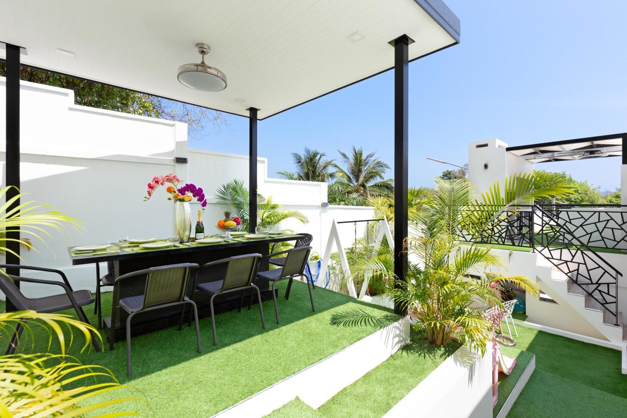 2ms Zen Luxury For Family & Friends, 4 Bdr, Private Pool, Rooftop, Kids' Playground *