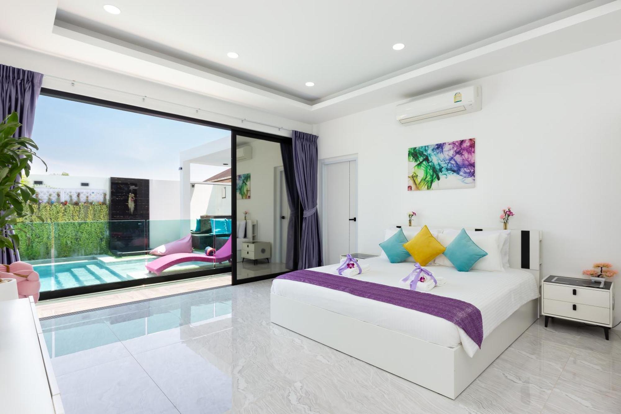 Villa 2ms Zen Luxury For Family & Friends, 4 Bdr, Private Pool, Rooftop, Kids' Playground Rawai
