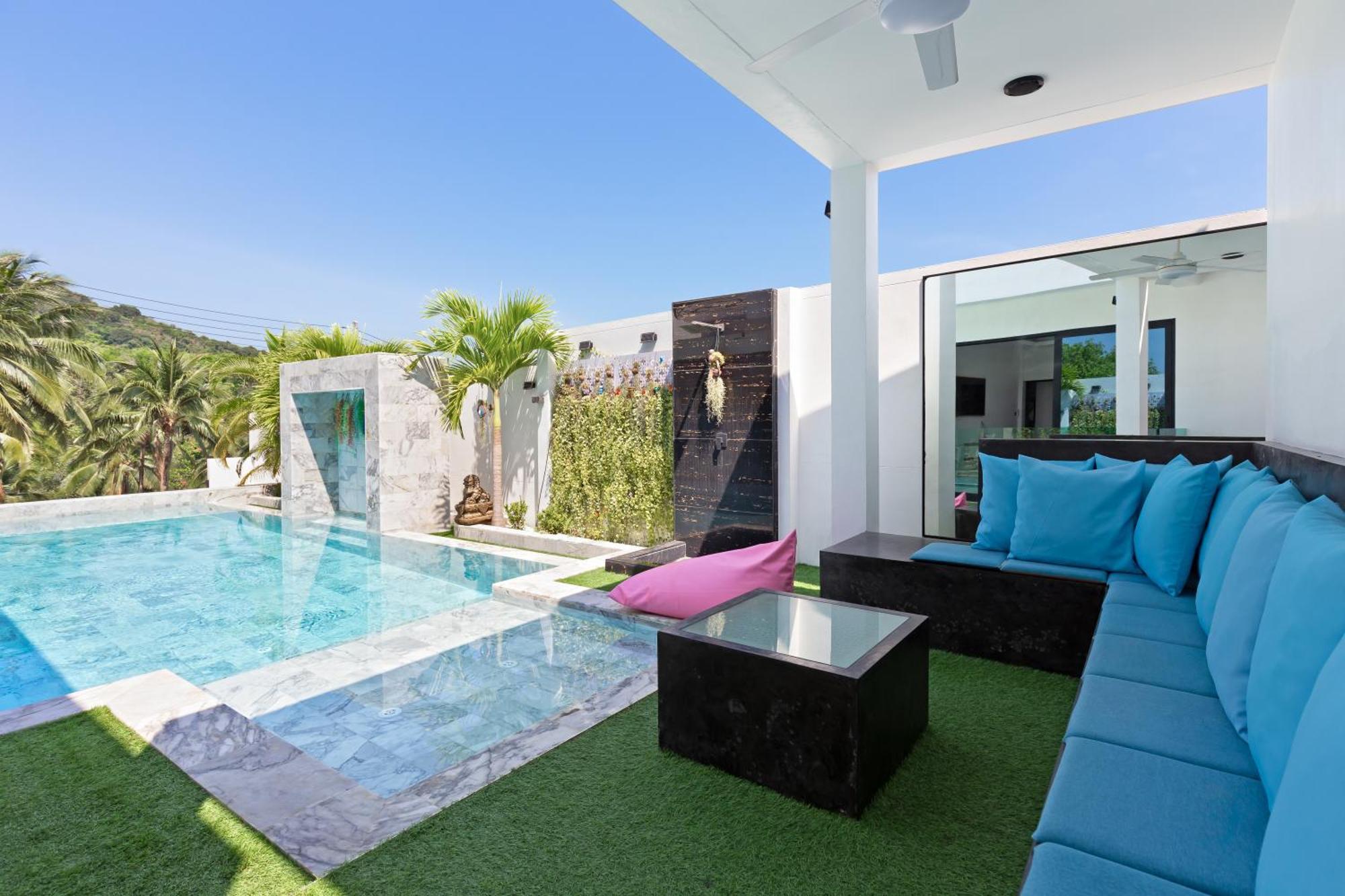2ms Zen Luxury For Family & Friends, 4 Bdr, Private Pool, Rooftop, Kids' Playground Villa Rawai