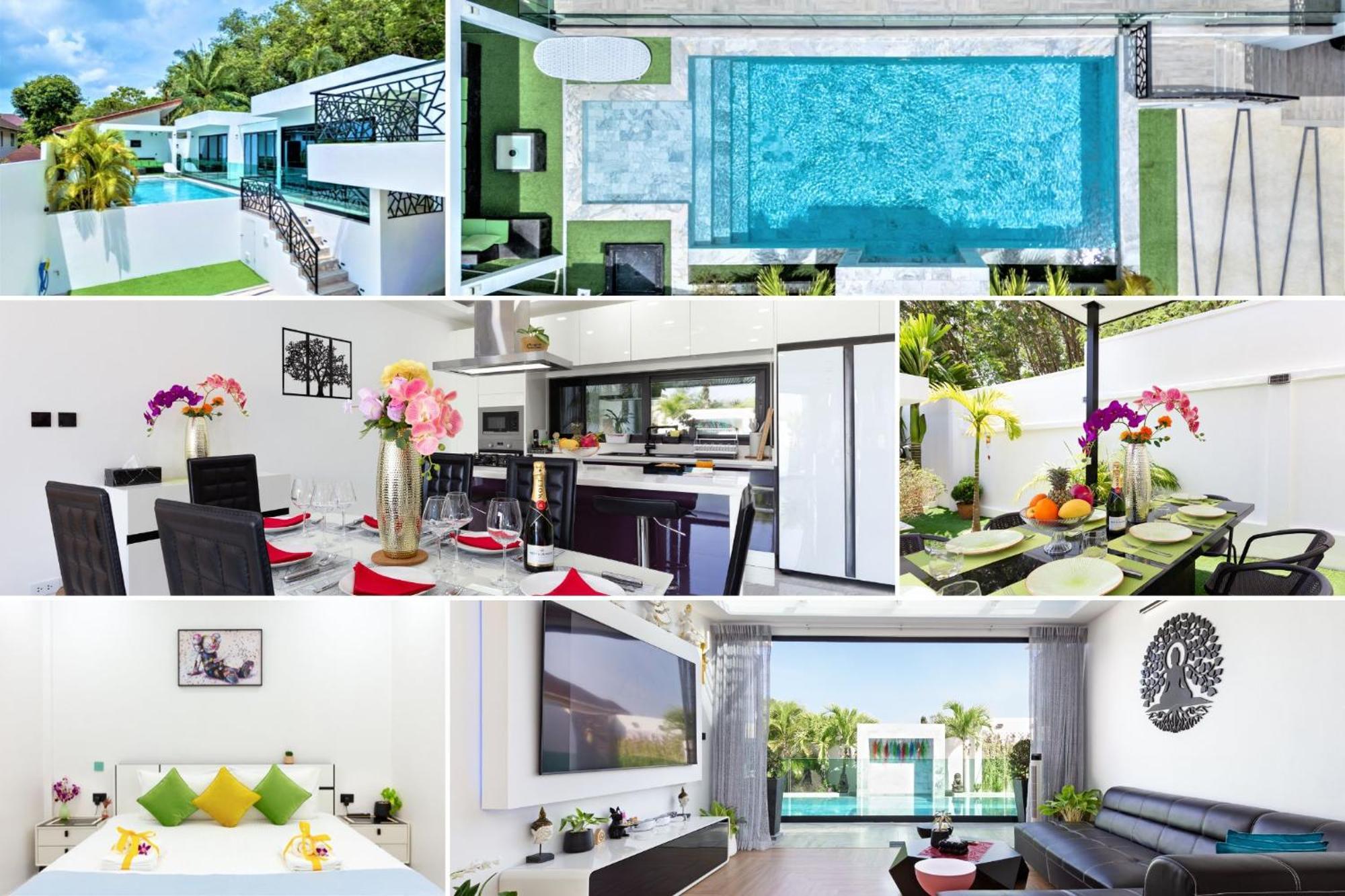2ms Zen Luxury For Family & Friends, 4 Bdr, Private Pool, Rooftop, Kids' Playground * Rawai